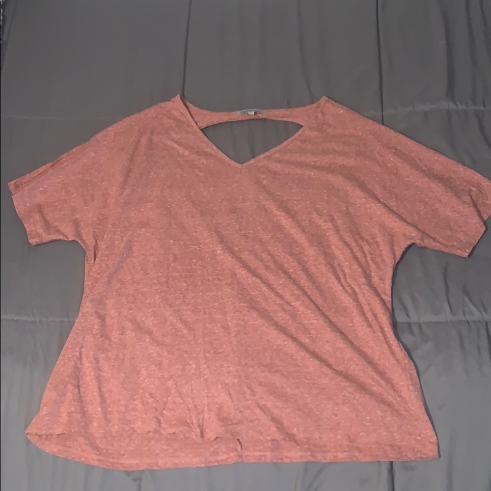 Open back V-neck